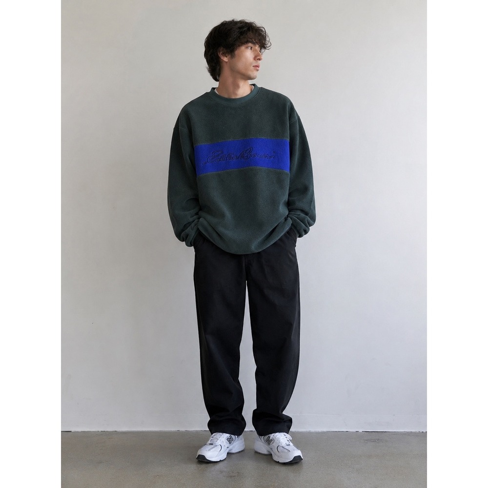 Vintage oversized EBTEK Eddie Bauer Polartec Fleece Pullover XL Mens Sweater Y2K